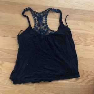 Black tank top